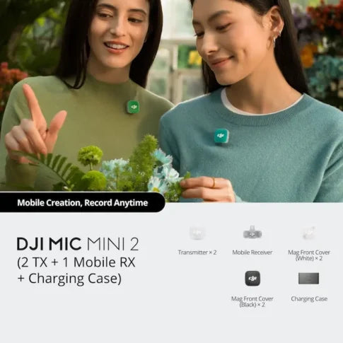 DJI Mic Mini 2 Mobile Combo Kit (2 TX + 1 Mobile RX + Charging Case)