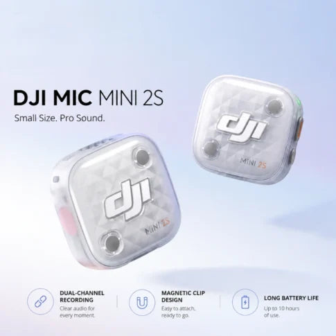 DJI Mic Mini 2S Camera Combo (2 TX + 1 RX + Charging Case)