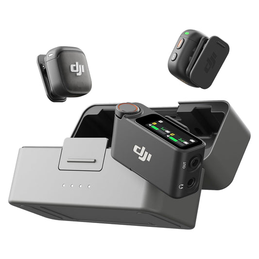 DJI Mic 3 (2 TX + 1 RX + Charging Case) Wireless Microphone System