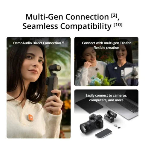 DJI Mic Mini 2 Camera Combo Kit (2 TX + 1 RX + Charging Case)