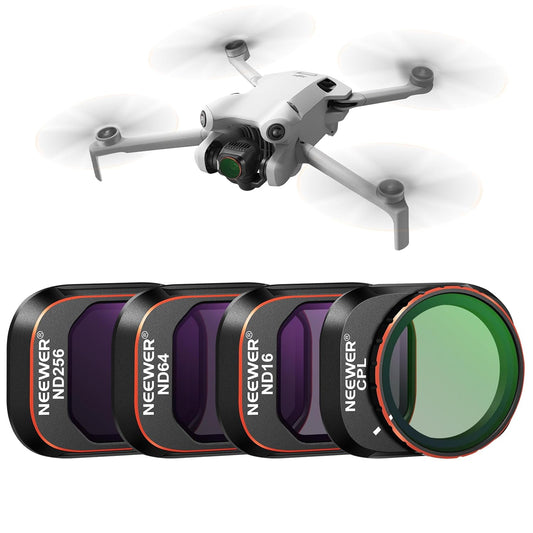 NEEWER ND & CPL Filter Set for DJI Mini 4 Pro (ND16, ND64, ND256 & CPL)