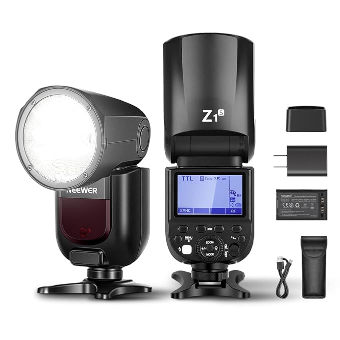 NEEWER Z1 TTL Round Head Flash (SONY) with QPRO Trigger