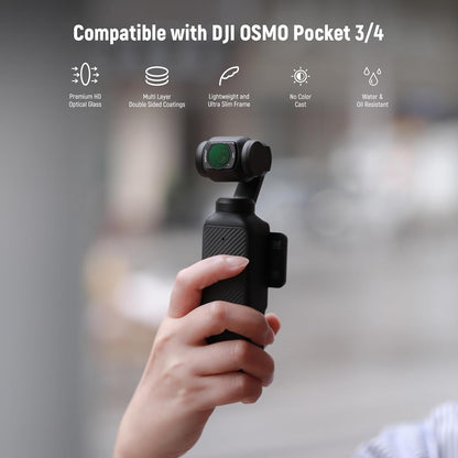 NEEWER HD CPL + ND16/ND64/ND256 Magnetic Filter Kit for DJI Osmo Pocket 3 & Pocket 4
