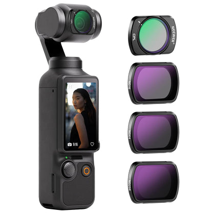NEEWER HD CPL + ND16/ND64/ND256 Magnetic Filter Kit for DJI Osmo Pocket 3 & Pocket 4
