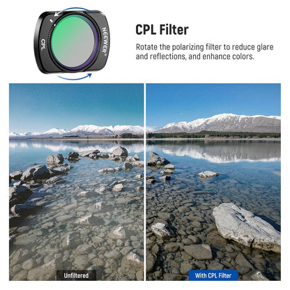 NEEWER HD CPL + ND16/ND64/ND256 Magnetic Filter Kit for DJI Osmo Pocket 3 & Pocket 4