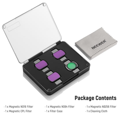 NEEWER HD CPL + ND16/ND64/ND256 Magnetic Filter Kit for DJI Osmo Pocket 3 & Pocket 4