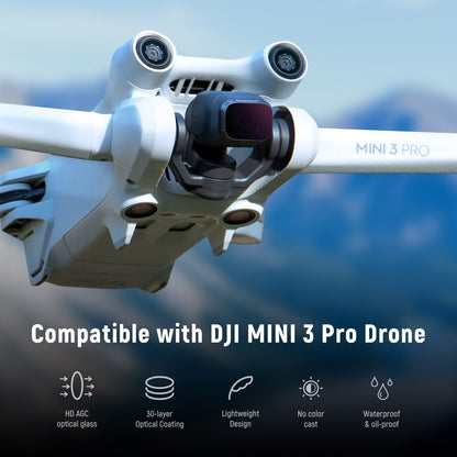 NEEWER FL-DM3 6-Pack ND Filter Set for DJI Mini 3 / Mini 3 Pro Drone (ND8, ND16, ND32, ND64, ND128 & CPL)