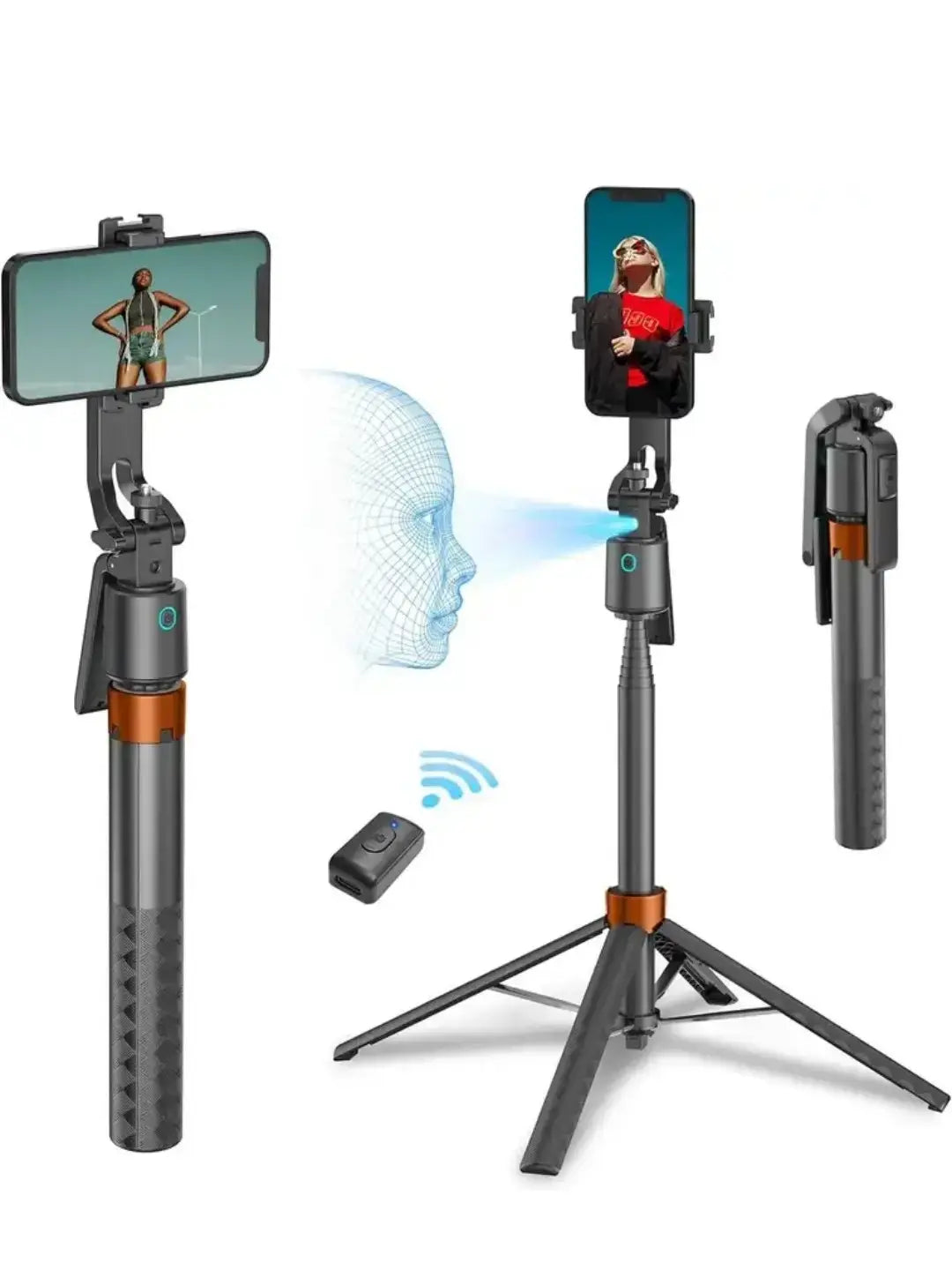 Q13 1.8Meter Long Al Auto Follow-Up Face Tracking Selfie Stick 360° Gimbal Tripod